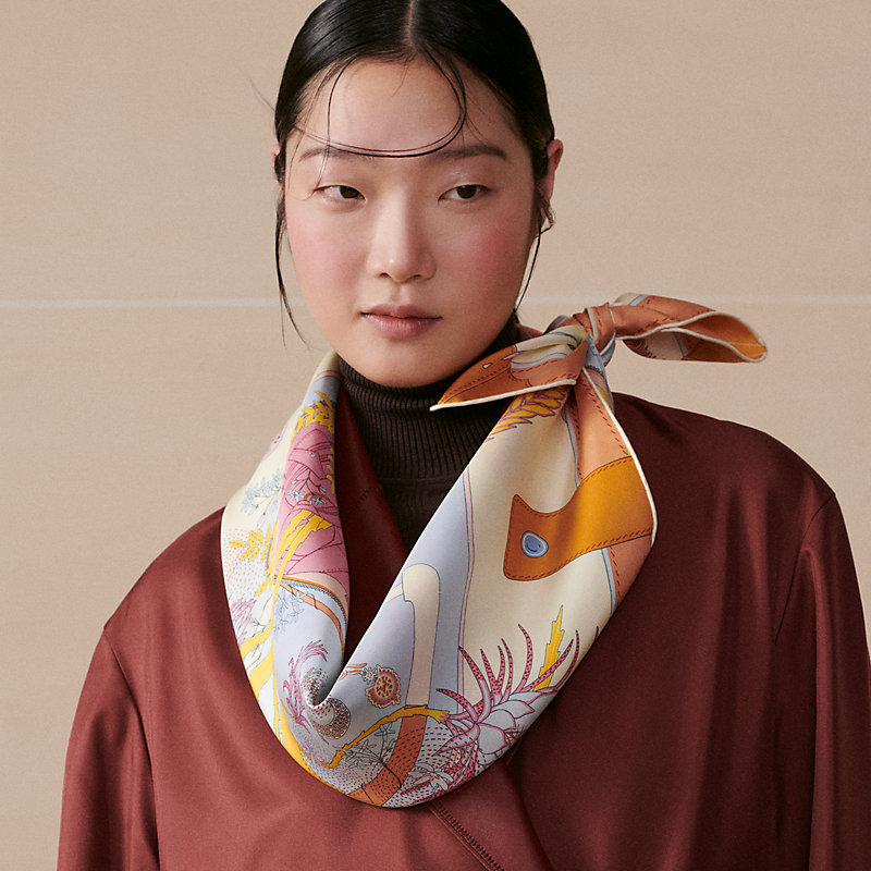 Bagage a Main scarf 90 - Yellow | Hermès Thailand